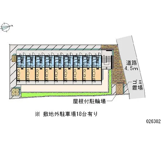 ★手数料０円★千葉市稲毛区小中台町　月極駐車場（LP）